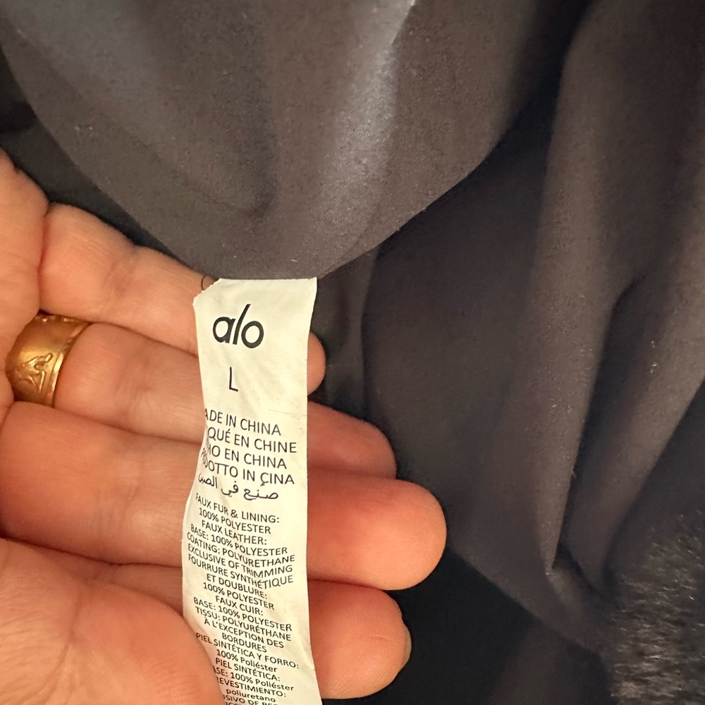ALO Yoga Charcoal Knock Out coat - Picture 5 of 5
